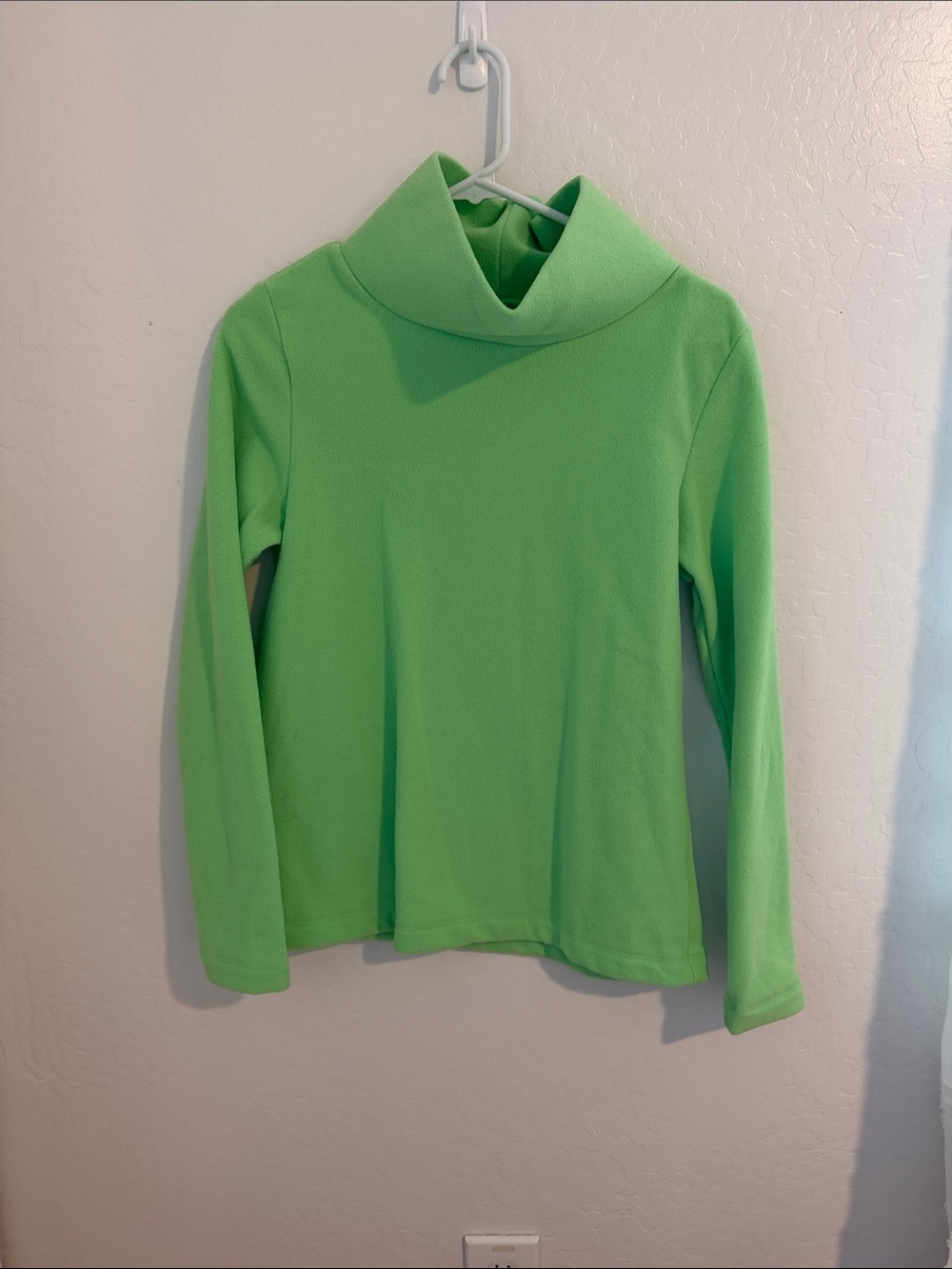 Dudley Stephens Bright Lime Green Cowl Neck Sweater